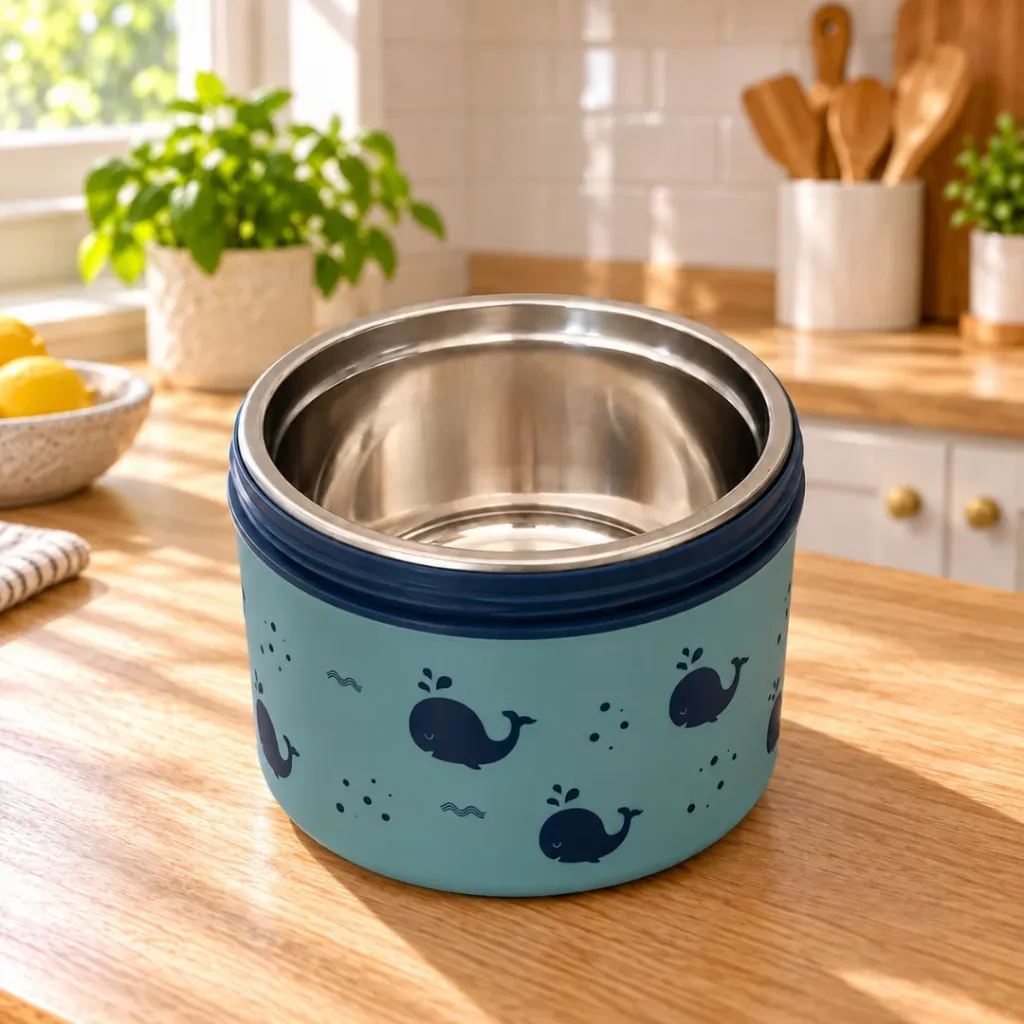 Boîte A Lunch Isotherme 600ml et Gourde 400 ml Pinnacle- Bleu (5).webp