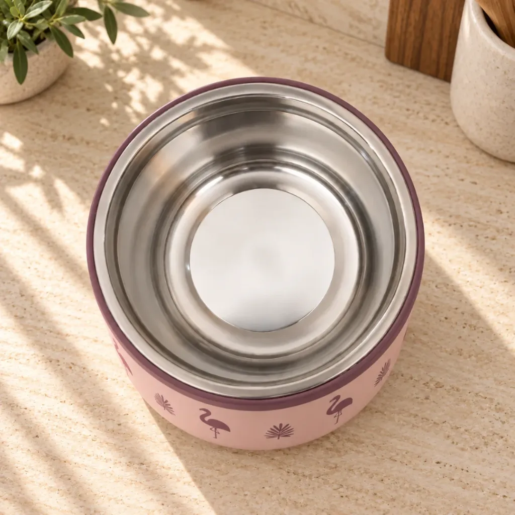 Boîte A Lunch Isotherme 600ml et Gourde 400 ml Pinnacle- Rose (7).webp