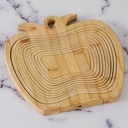 Panier À Fruits En Bois Décoratif Pliable En Forme Pomme