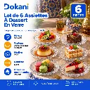 Lot de 6 Assiettes A Dessert En Verre- 16 cm (2).webp