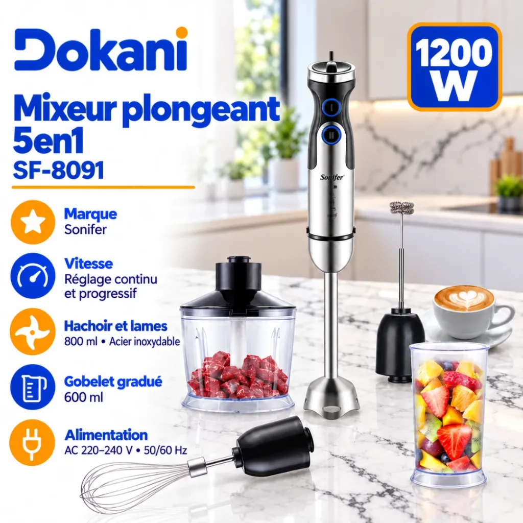 Mixeur Plongeant 5en1 Sonifer- 1200W (2).webp