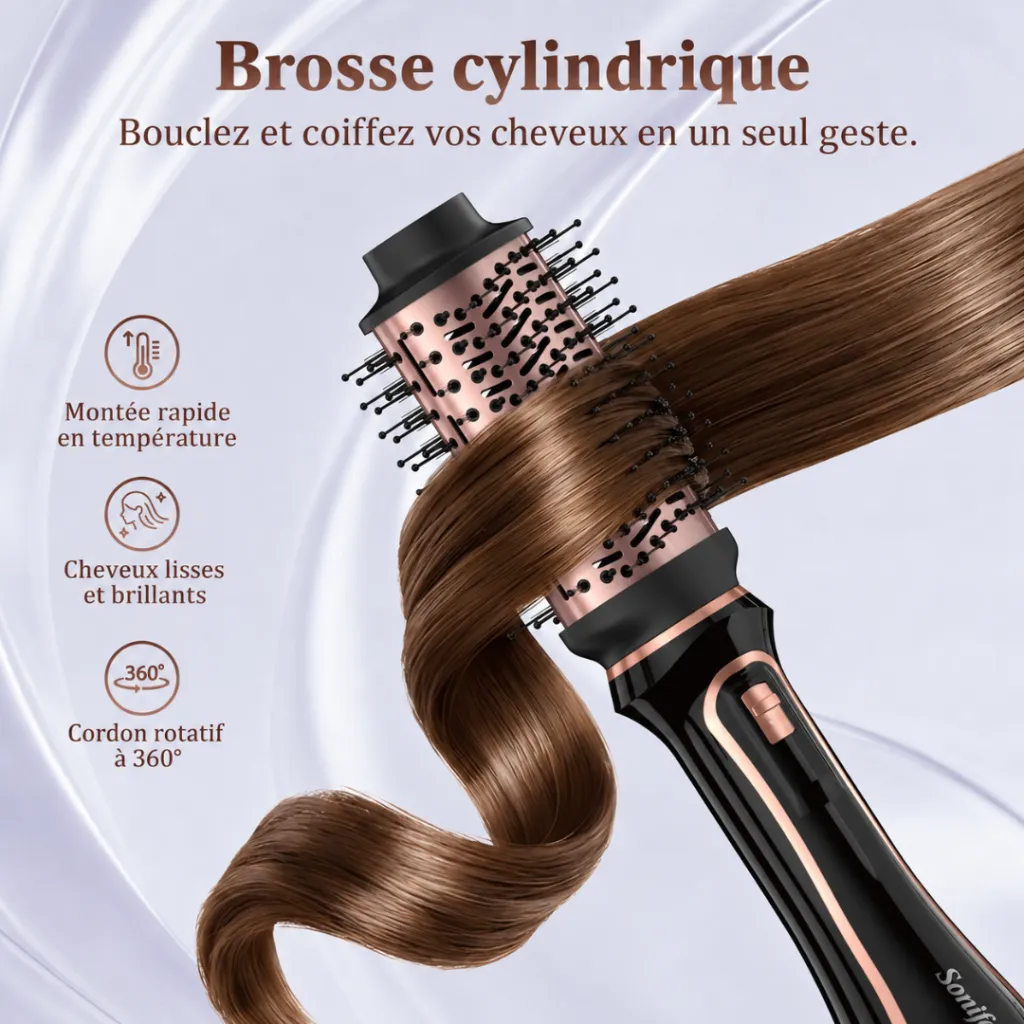 Brosse Coiffante Multifonctions Sonifer 6 en 1 - 1200 W (6).webp