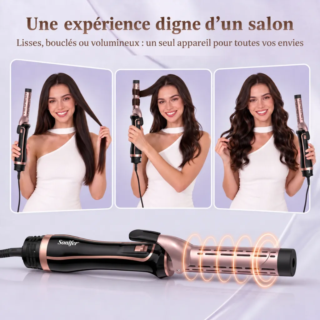 Brosse Coiffante Multifonctions Sonifer 6 en 1 - 1200 W (4).webp