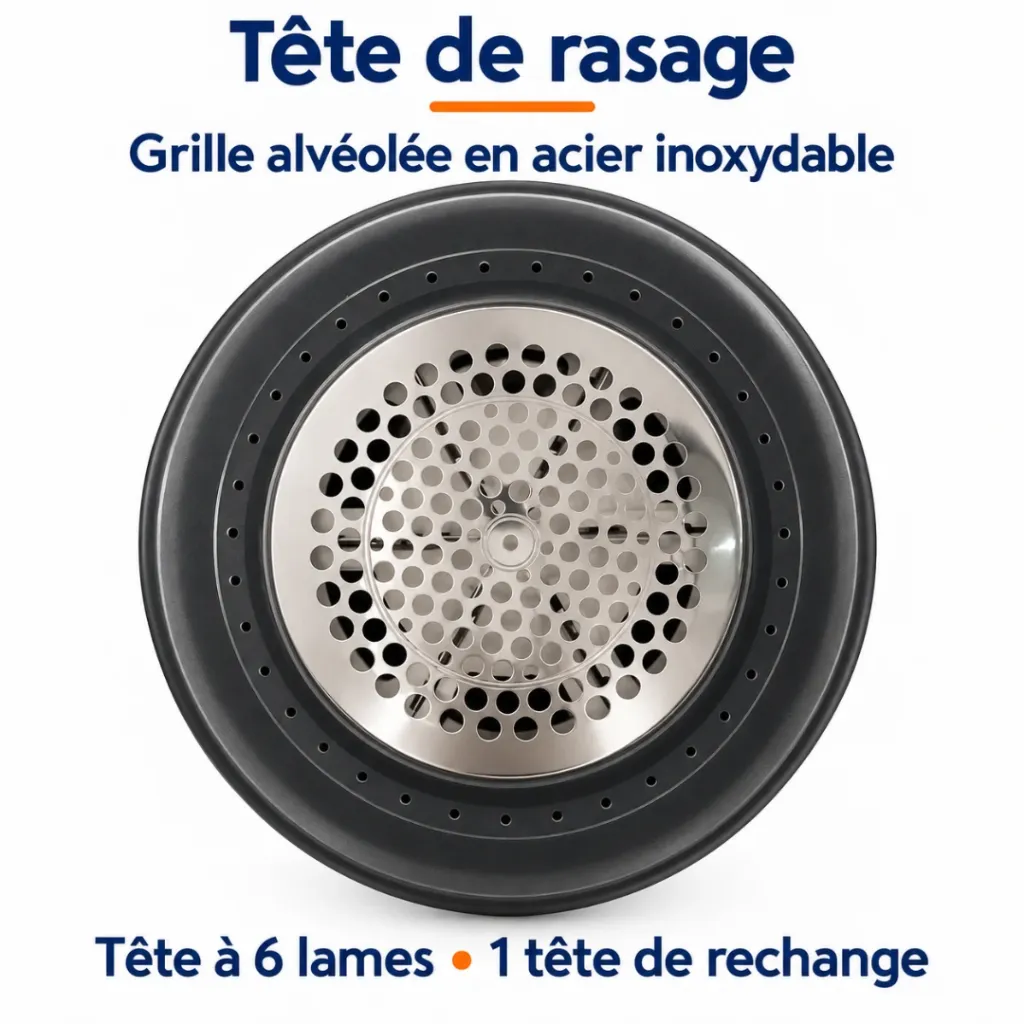 Rasoir A Peluches Rechargeable Sonifer 9W - Beige (5).webp