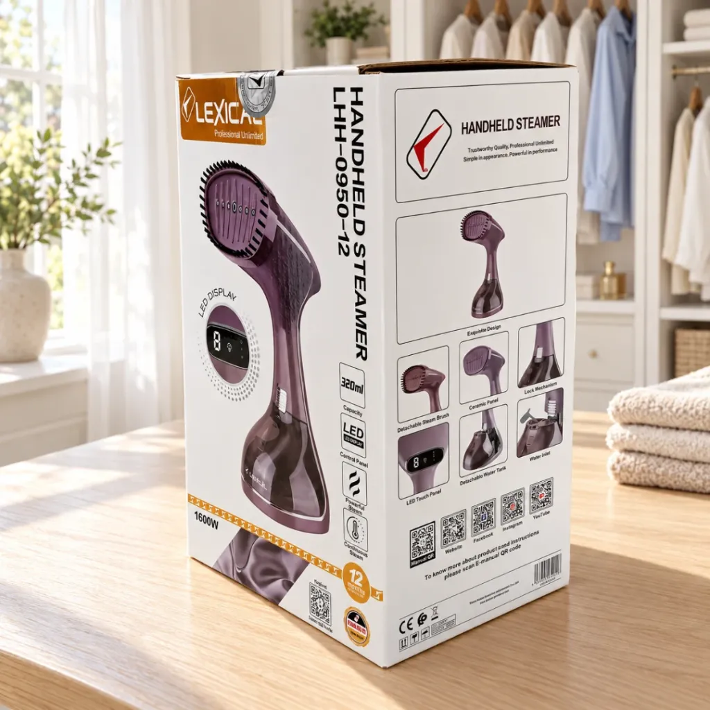 Défroisseur A Vapeur Lexical- 320ml- 1600W -Violet (1).webp