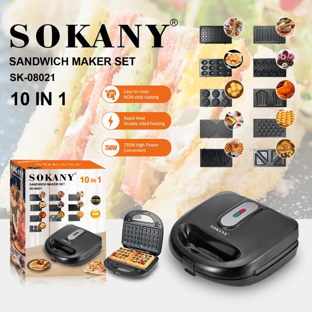 Appareil De Cuisson 10 En 1 Sokany- 750 W 2.webp