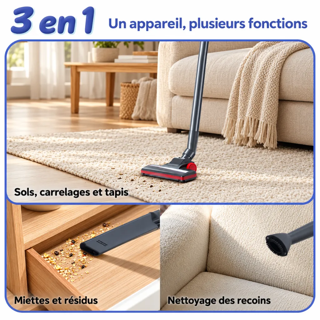 Aspirateur Balai 3 En 1 Sokany - 700 ml - 2000 W 2.webp