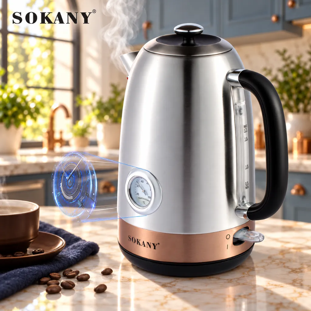 Bouilloire Electrique En Inox Sokany- 1,7 L - 2000 W 2.webp