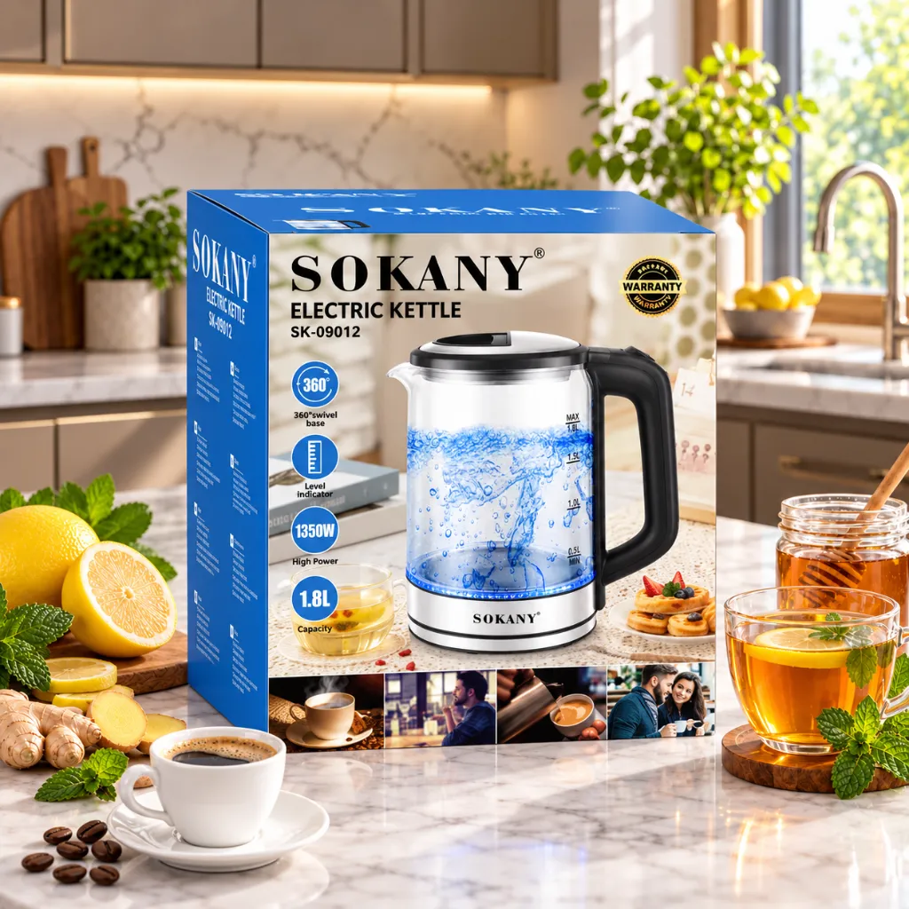Bouilloire Electrique En Verre Sokany- 1,8 L - 1500 W1.webp