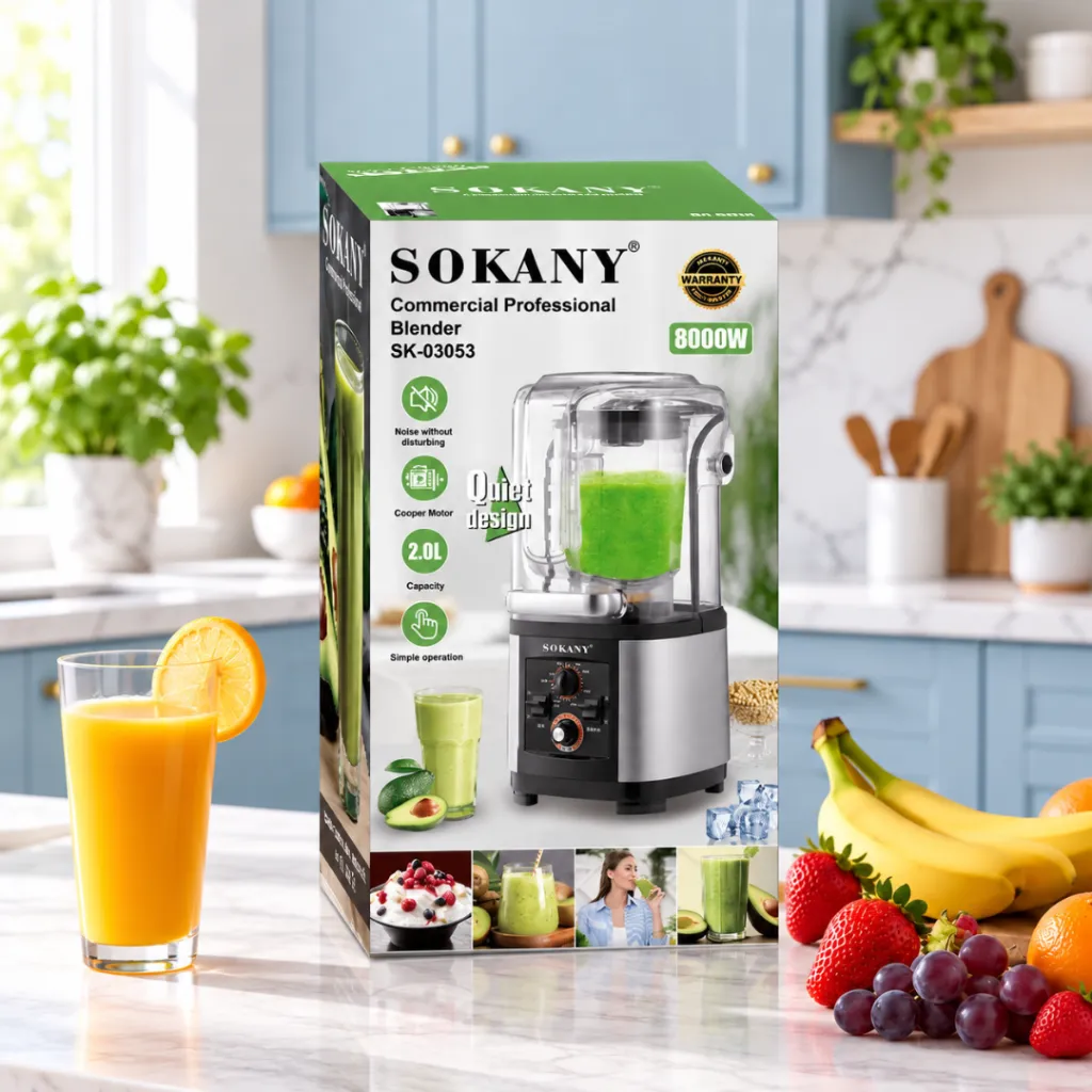Blender Avec Capot Acoustique Sokany- 2 L - 8000 W (1).webp