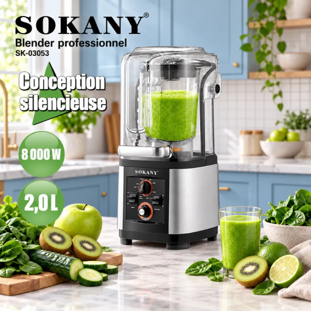 Blender Avec Capot Acoustique Sokany- 2 L - 8000 W (9).webp