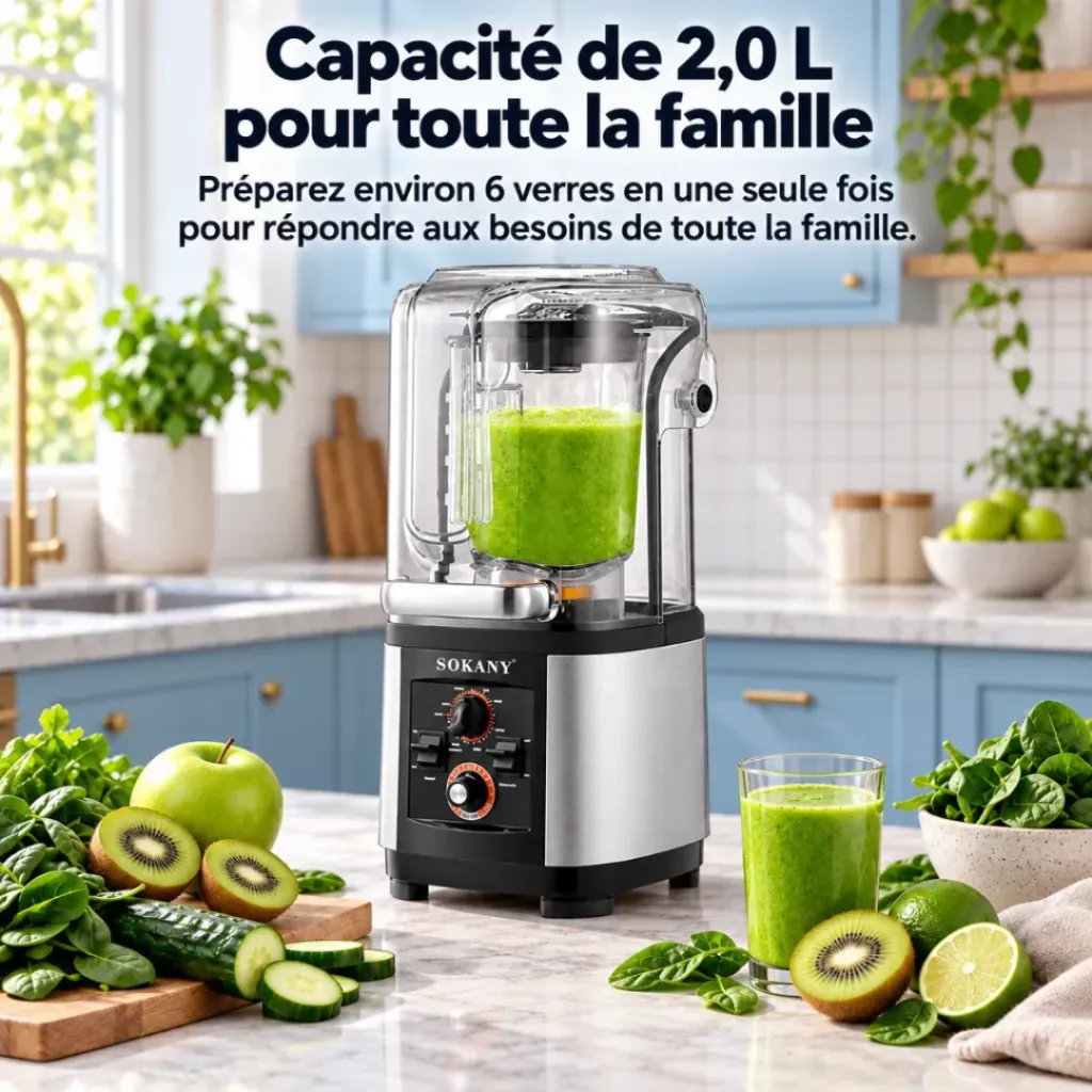 Blender Avec Capot Acoustique Sokany- 2 L - 8000 W (7).webp