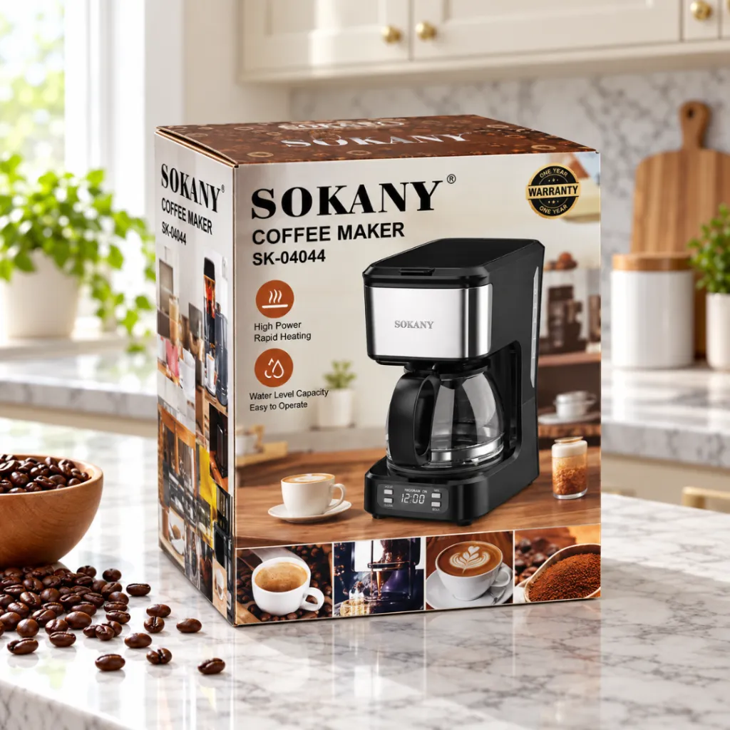 Cafetière Filtre Sokany- 12 bar - 750 ml - 650 W (4).webp