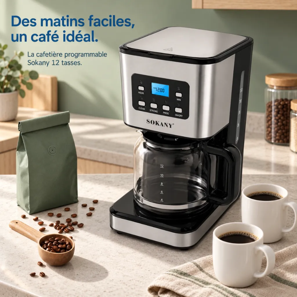 Cafetière Filtre Semi-Automatique Sokany- 1,5 L - 950 W (5).webp