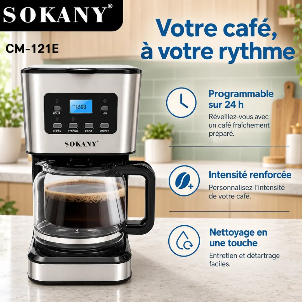 Cafetière Filtre Semi-Automatique Sokany- 1,5 L - 950 W (6).webp