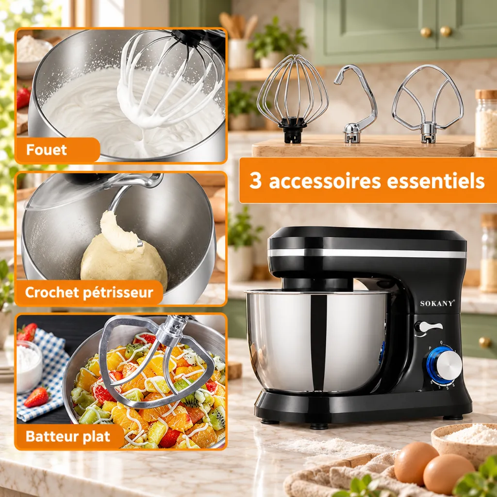 Robot Pâtissier Sokany- 5 L - 1200 W2.webp