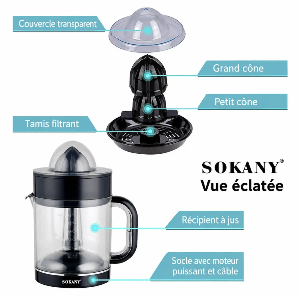 Presse-Agrumes Sokany- 1,2 L - 30 W (4).webp