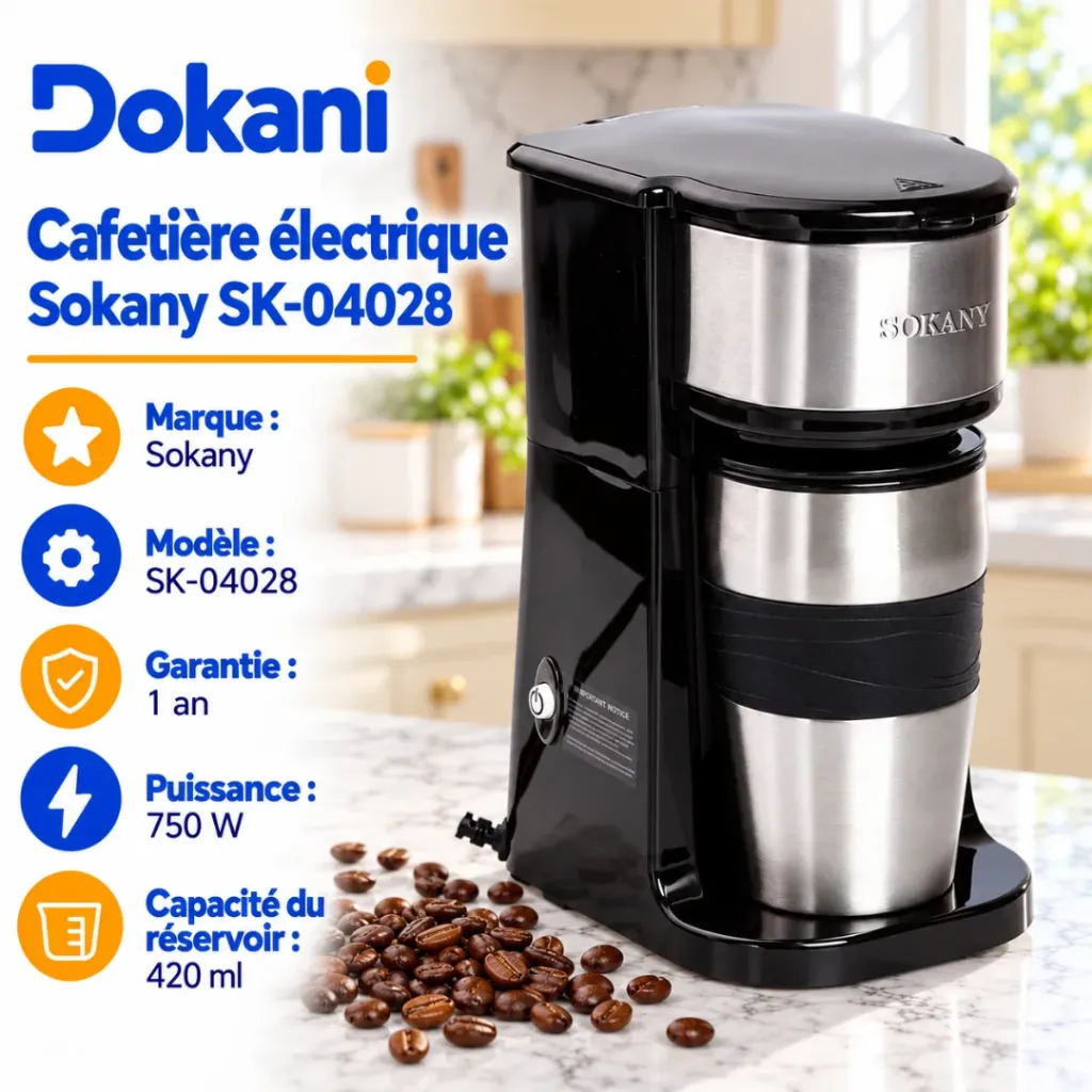 Cafetière Electrique Sokany- 420 ml - 750 W (2).webp