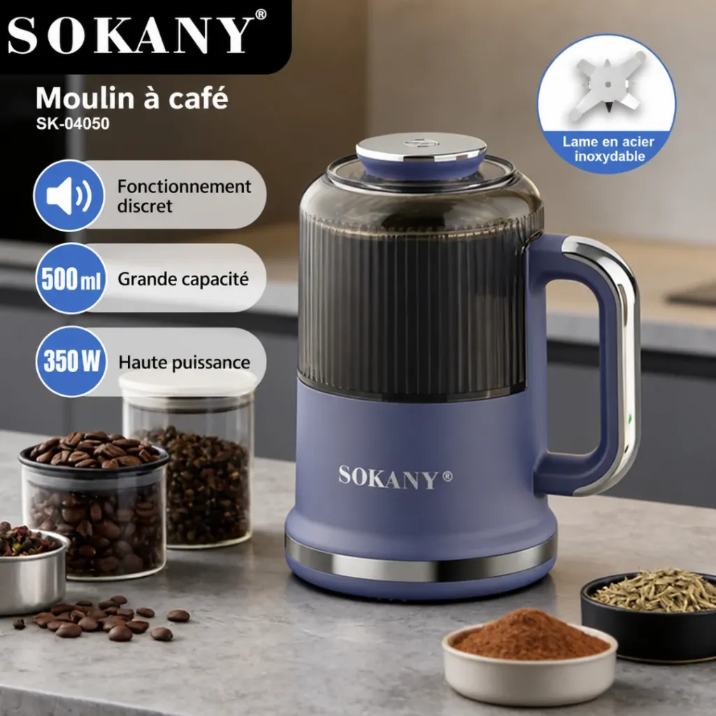 Moulin A Café Multifonction Sokany- 500 ml - 350 W (4).webp