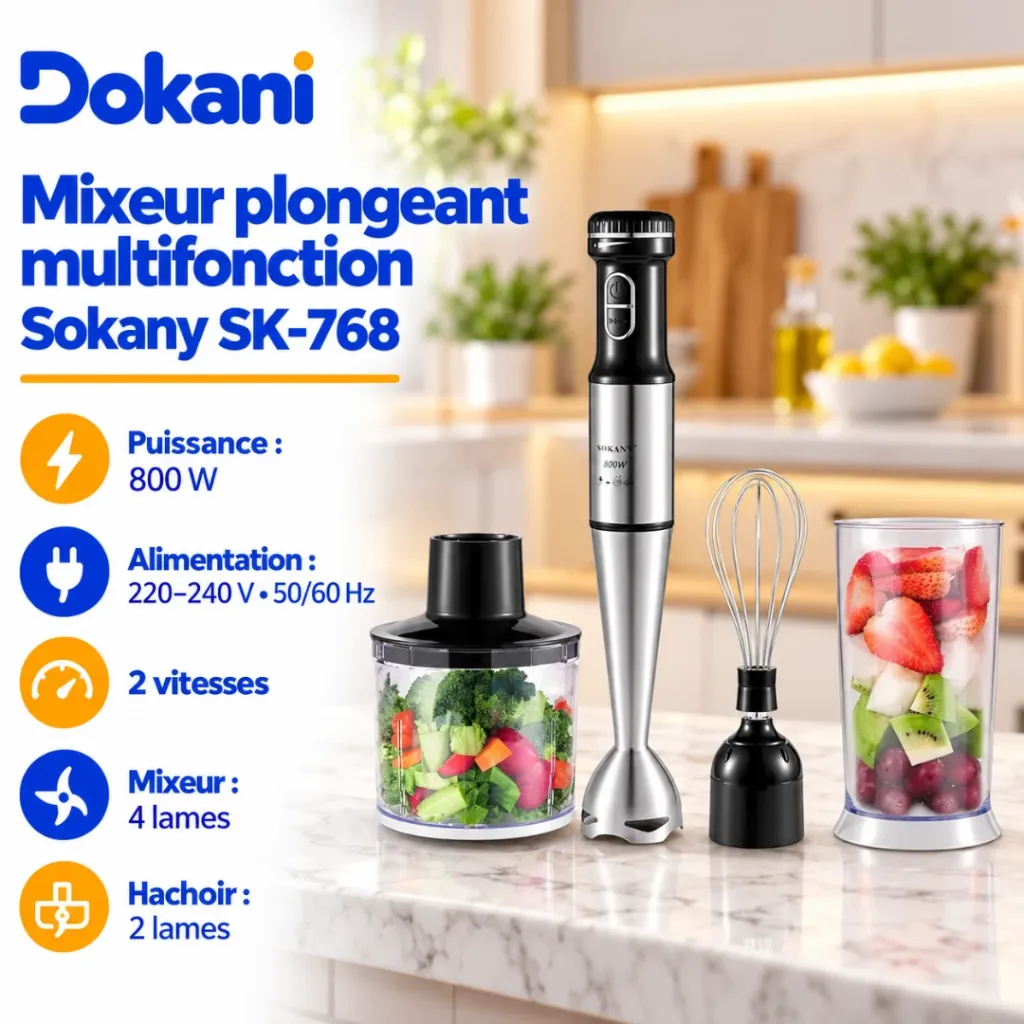 Mixeur Plongeant Multifonction Sokany- 800 W (1).webp