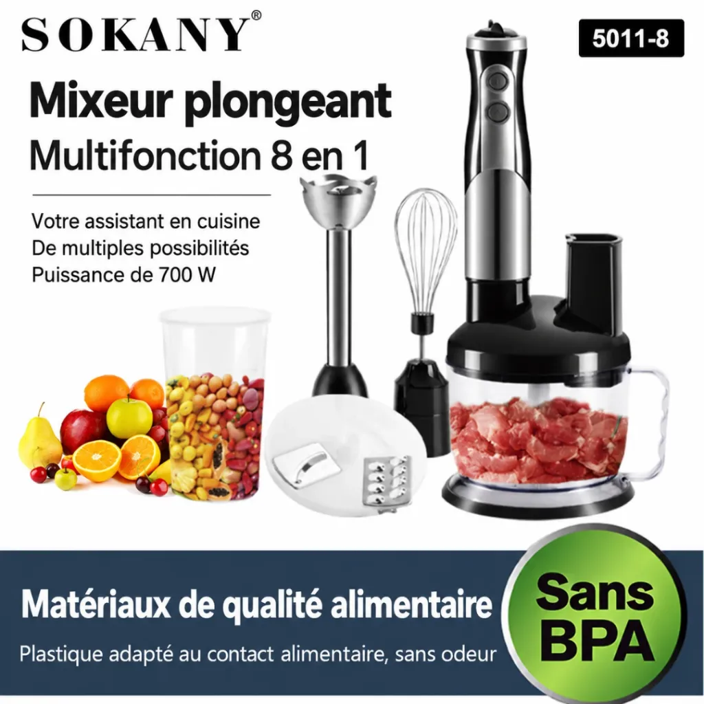 Mixeur Plongeant 8 En 1 Sokany- 700 ml - 700 W (6).webp
