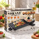 Grill Electrique Et Marmite Combinés Sokany - 1350 W (2).webp