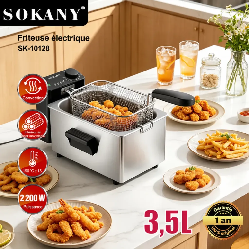 Friteuse Electrique Sokany- 3,5 L - 2200 W (2).webp