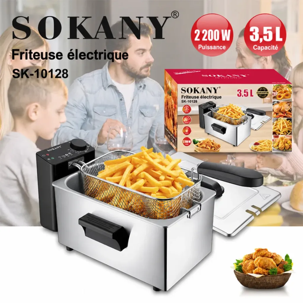 Friteuse Electrique Sokany- 3,5 L - 2200 W (3).webp