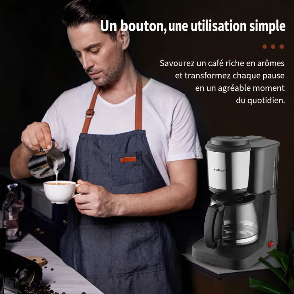 Cafetière Filtre Sokany- 900 ml - 650 W (5).webp