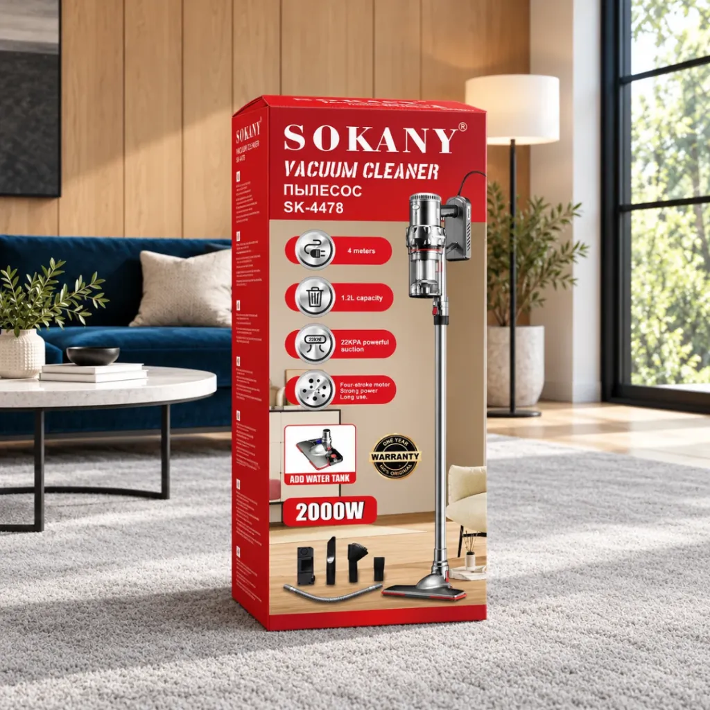 Aspirateur Balai Sokany - 1,2 L - 2000 W- SK-4478 (3).webp