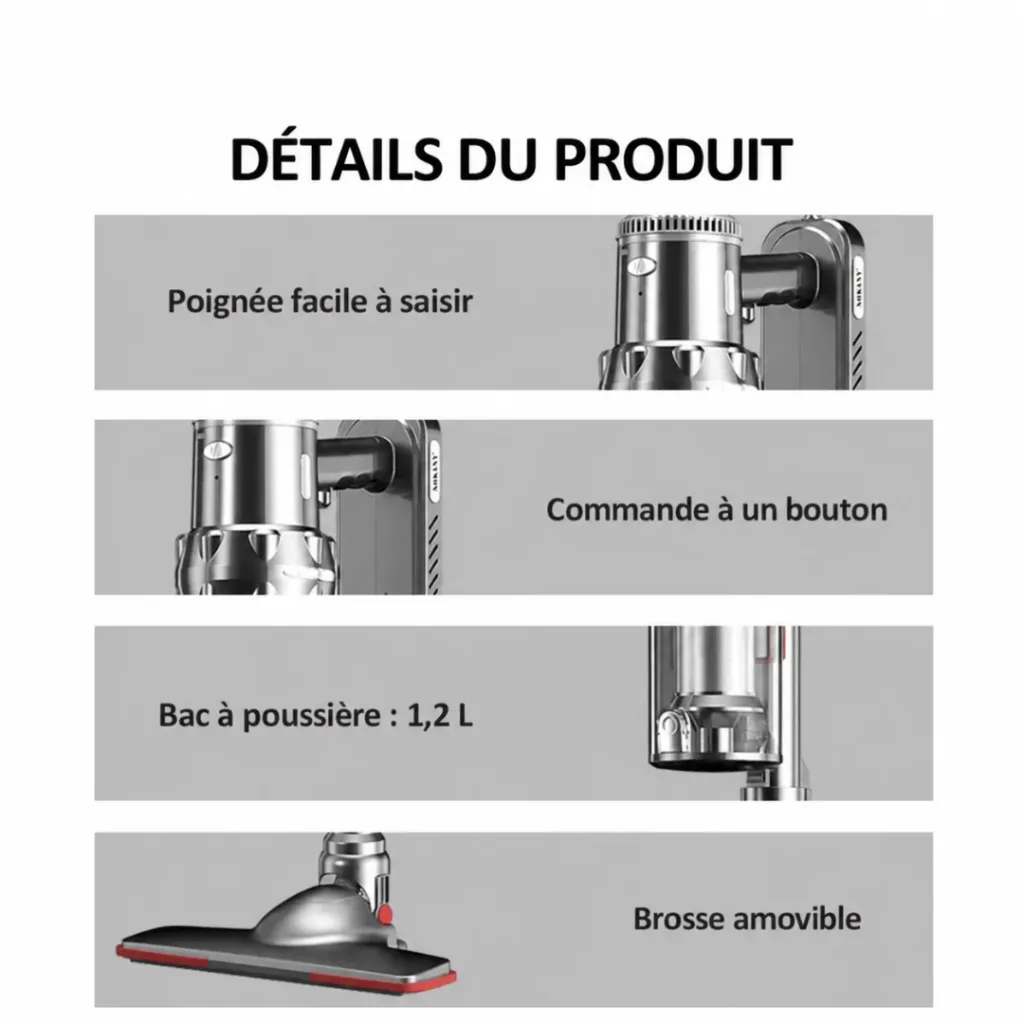 Aspirateur Balai Sokany - 1,2 L - 2000 W- SK-4478 (5).webp