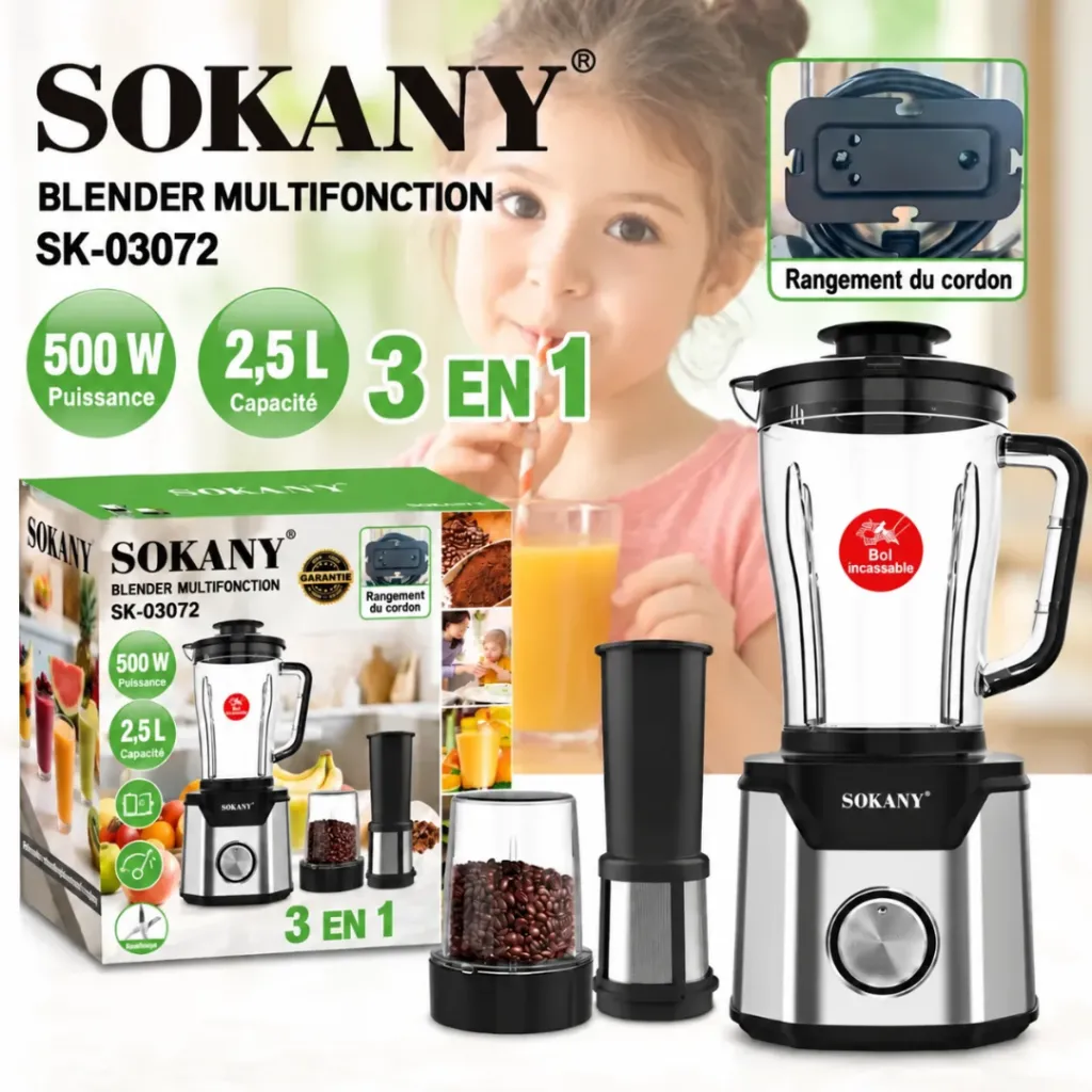 Blender Multifonction 3 En 1 Sokany- 2,5 L - 500 W (3).webp