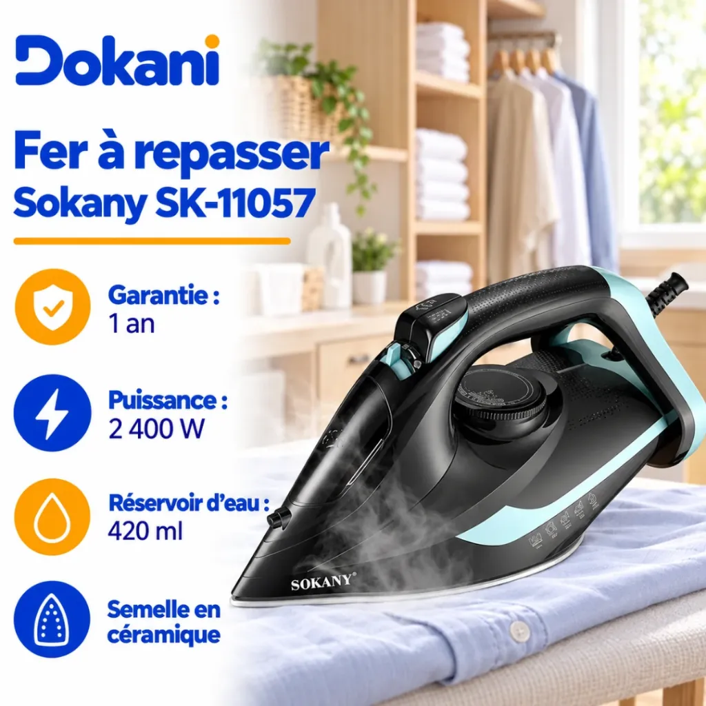 Fer A Repasser Sokany - 420 ml - 2400 W.webp
