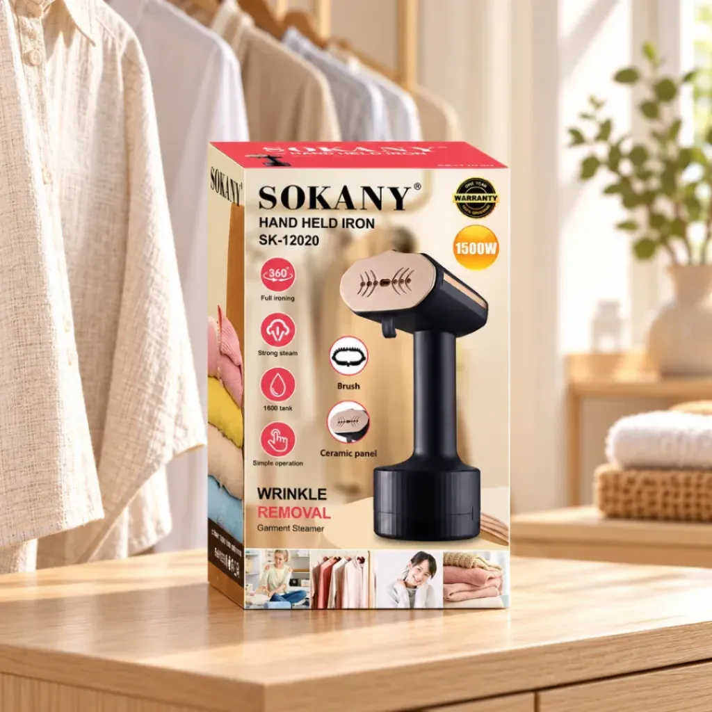 Défroisseur A Vapeur Sokany - 160 ml - 1500 W (1).webp