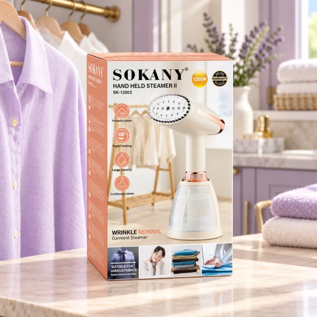 Défroisseur A Vapeur Sokany - 260 ml - 1500 W (3).webp