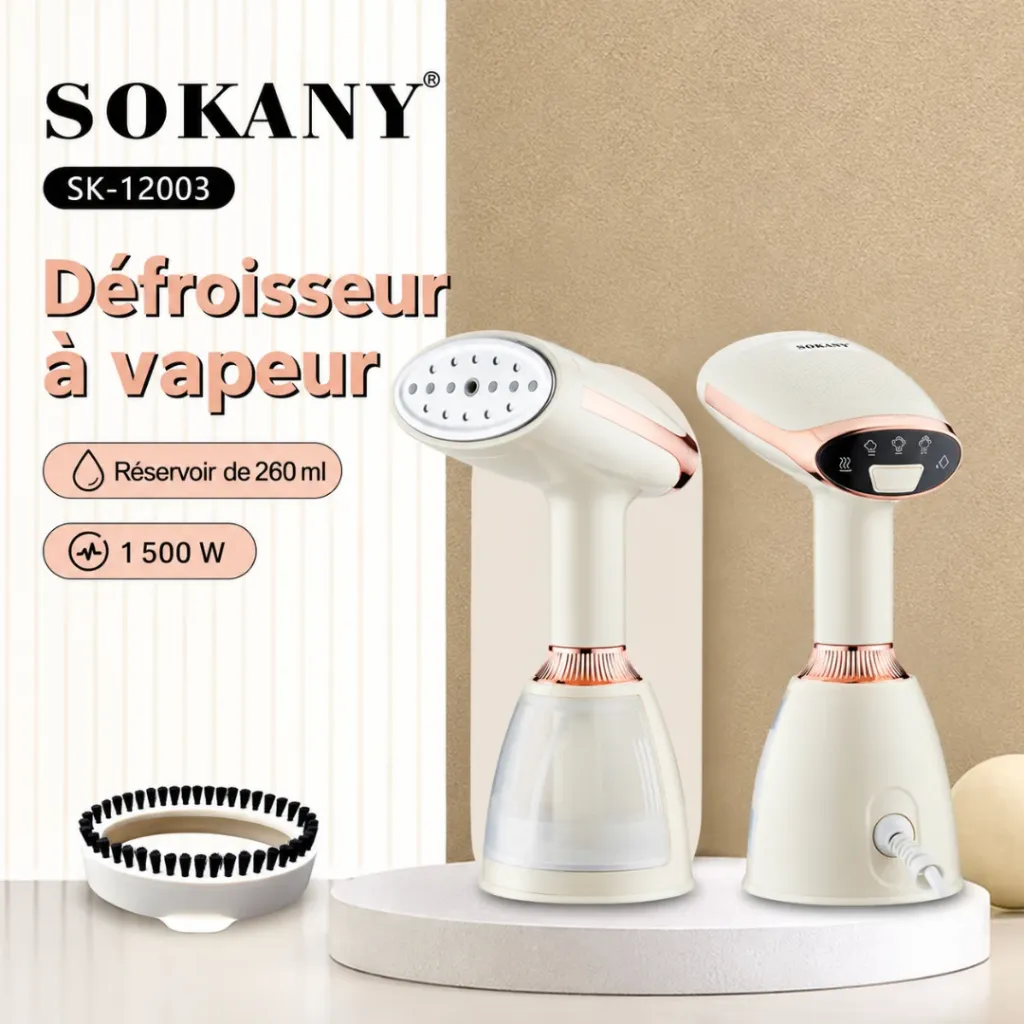 Défroisseur A Vapeur Sokany - 260 ml - 1500 W (1).webp