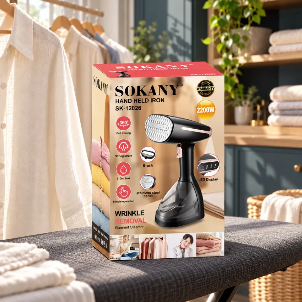 Défroisseur A Vapeur Sokany - 310 ml - 2200 W (3).webp