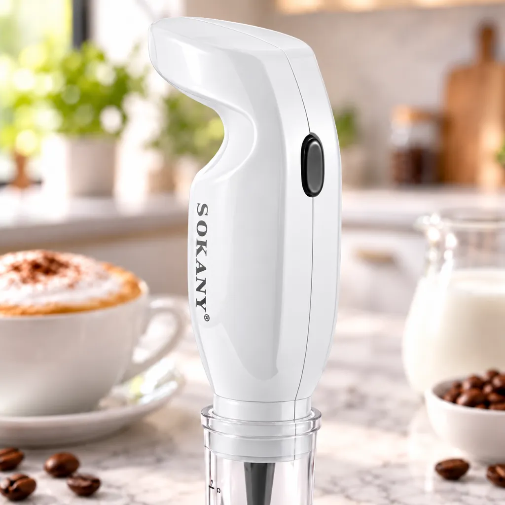 Mousseur A Lait Sokany- 80 ml - 25 W- Blanc 1.webp
