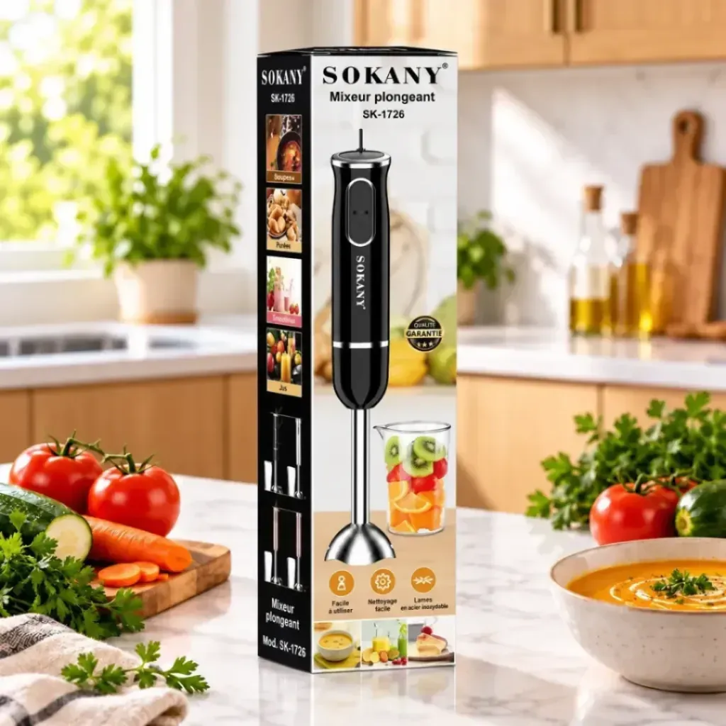 Mixeur Plongeant Sokany- 300 W Caramel (1).webp