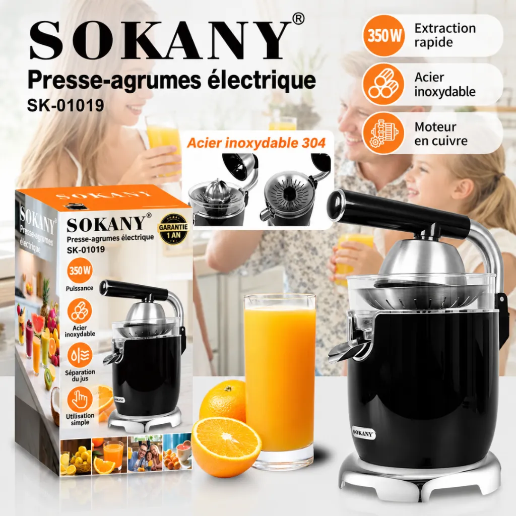 Presse-Agrumes Sokany A Levier- 350 W (5).webp