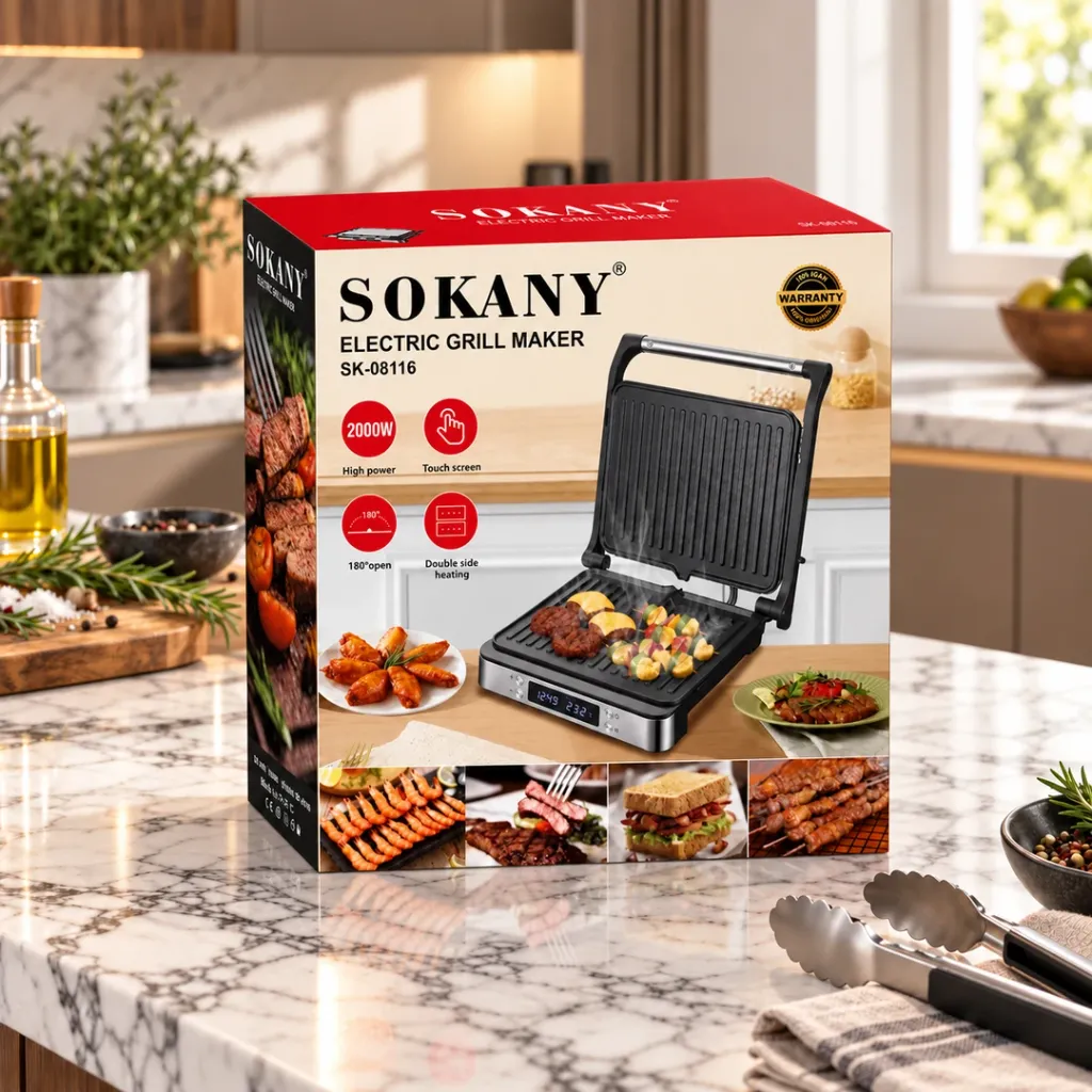 Grill Electrique Sokany - 180° - 2000 W (4).webp