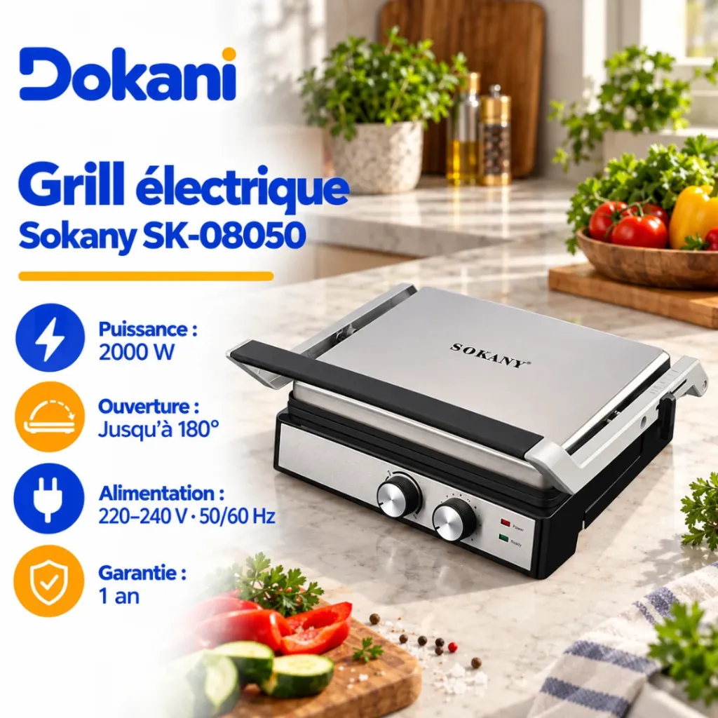 Grill Electrique Sokany - 2000 W.webp