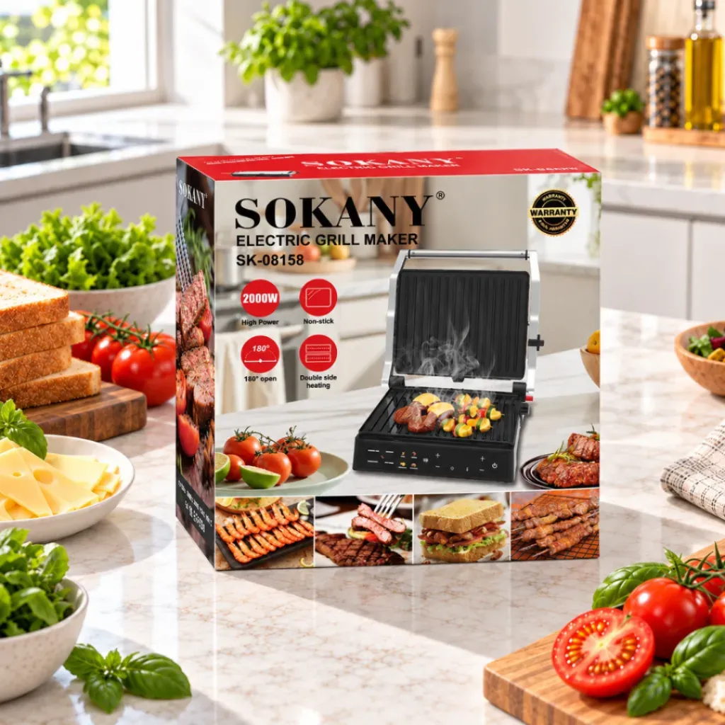 Grill Electrique Sokany - 2000 W - SK-08158 (2).webp