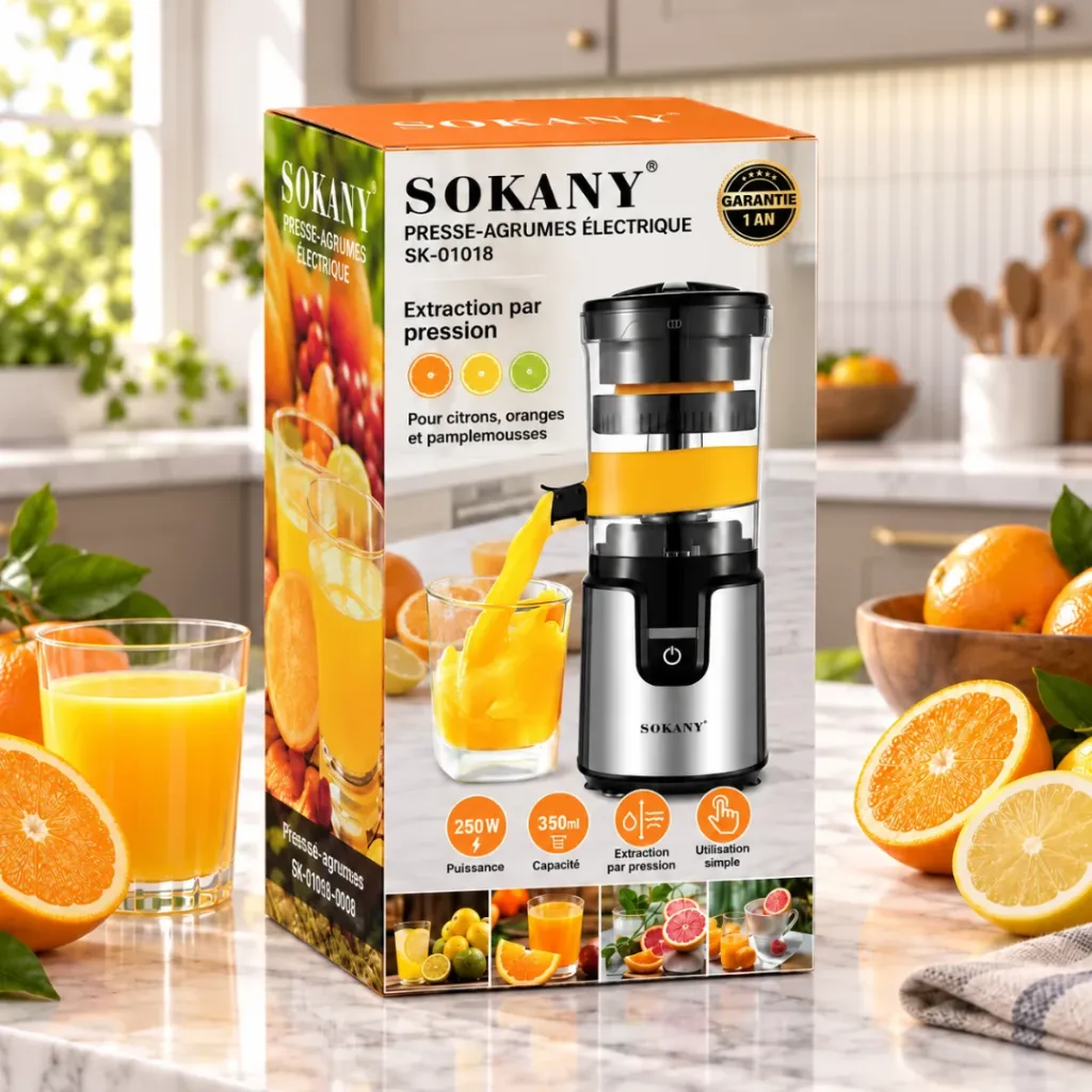 Presse-Agrumes Electrique Sokany- 350 ml - 800 W (3).webp