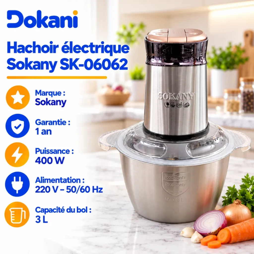 Hachoir Electrique Sokany- 3 L - 400 W (7).webp