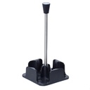 Set Huilier 4 Pièces En Verre Avec Support - Noir