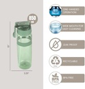 Bouteille d'eau Pinnacle 850 ml Vert