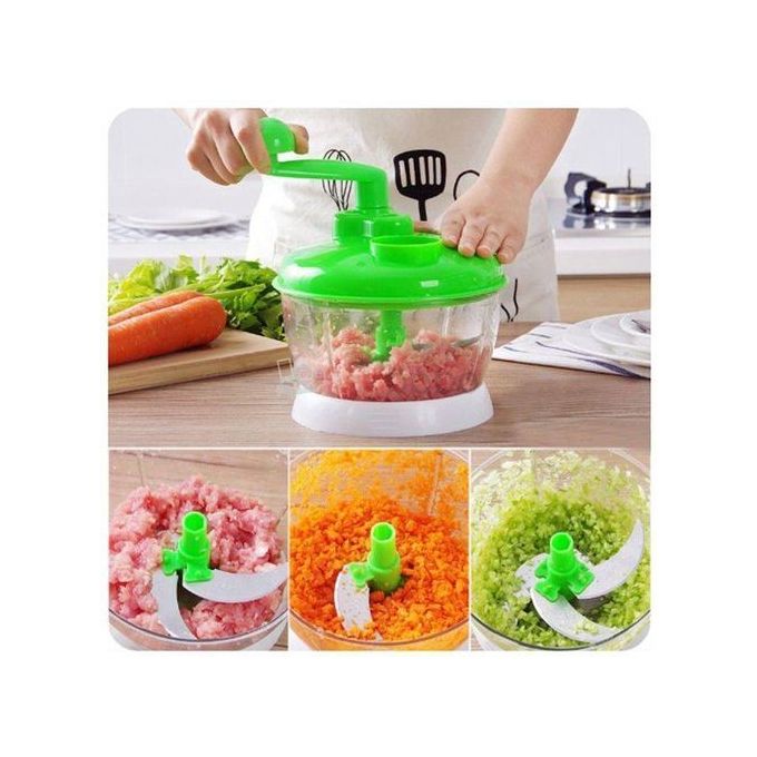 Hachoir à viande et légumes Manuel 1500ml 4 Lame Vert