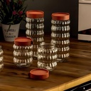 Lot de 6 Boites de Conservation en Verre avec Couvercle