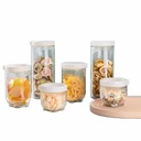 Lot de 6 Boites de Conservation en verre avec Couvercle